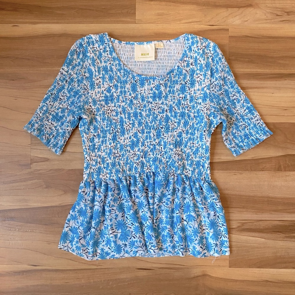 Maeve smocked blouse